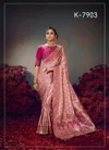 Keshva Silk By Kira Pure Satin Fabric Designer Embroidered Saree